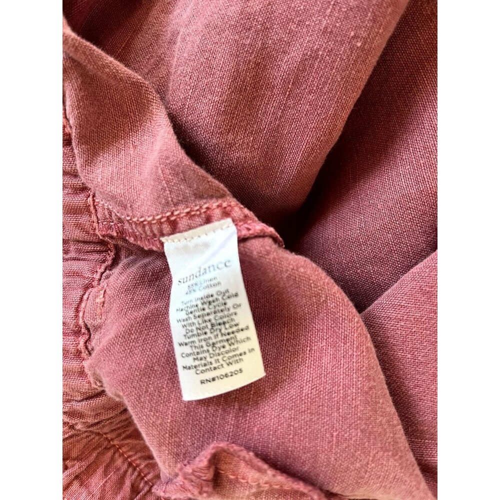 Sundance Button-Front Ankle Pants in Dusty Rose - Picture 10 of 10